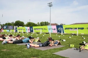 Essai de Biathlon Running avec armes laser. PHOTO@FFTIR